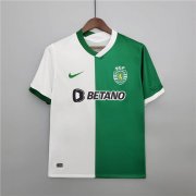 Sporting Lisbon 21-22 Pre Match Green&White Soccer Jersey Football Shirt