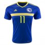 Bosnia and Herzegovina Home 2016 DZEKO #11 Soccer Jersey