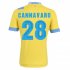 13-14 Napoli #28 Cannavaro Away Yellow Jersey Shirt