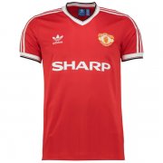 1984 MANCHESTER UNITED HOME RED RETRO SOCCER JERSEY SHIRT