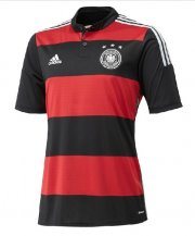 2014 Germany Away Black&Red Soccer Jersey Shirt