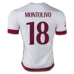 AC Milan 2015-16 MONTOLIVO #18 Away Soccer Jersey