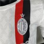 AC Milan Football Shirt 23/24 Away White Soccer Jersey Shirt (Authentic Version)