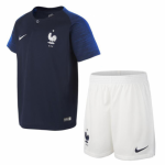 Kids France Home 2018 World Cup Soccer Kit(Shirt+Shorts)