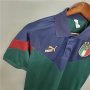 Euro 2020 Italy 20-21 Navy&Green Polo Shirt