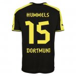 13-14 Borussia Dortmund #15 Hummels Away Black Jersey Shirt
