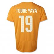 14-15 Ivory Coast Home TOURE YAYA Soccer Jersey