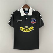 Colo-Colo Retro Soccer Jersey 92/93 Black Away Football Shirt