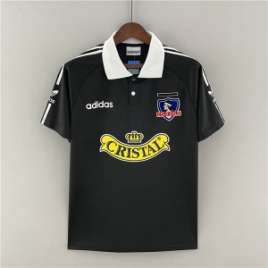 Colo-Colo Retro Soccer Jersey 92/93 Black Away Football Shirt