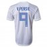 2013 Netherlands #9 V.PERSIE Away White Jersey Shirt