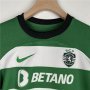 Kids Sporting Lisbon 23/24 Home Football Kit Soccer Kit (Shirt+Shorts)