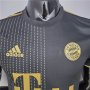 Bayern Munich 21-22 Away Black Soccer Jersey Football Shirt (Player Version)