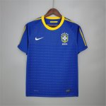 Brazil Retro Soccer Jersey 2010 Away Blue Football Shirt