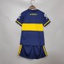 Kids Boca Juniors Home Navy Soccer Kit(Shirt+Shorts)