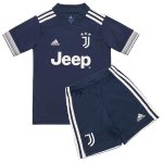 Kids Juventus 20-21 Away Blue Soccer Kit(Jersey+Shorts)