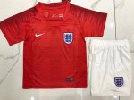 Kids England Away 2018 World Cup Soccer Kit(Shirt+Shorts)