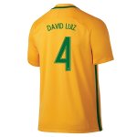 Brazil Home 2016 DAVID LUIZ Soccer Jersey