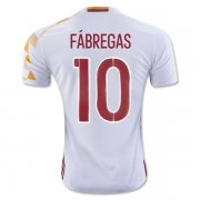Spain Away 2016 FABREGAS #10 Soccer Jersey