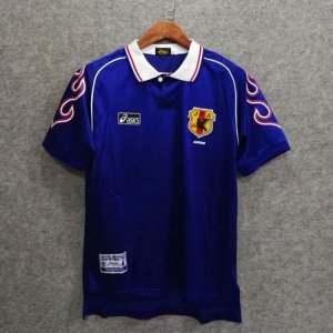 Japan 1998 Home Blue Retro Soccer Jersey Football Shirt