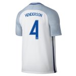 England Home 2016 HENDERSON #4 Soccer Jersey