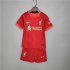 Kids Liverpool 21-22 Home Red Soccer Football Kit (Shirt+Shorts)