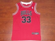 Chicago Bulls Scottie Pippen #33 Red Jersey