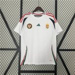 UEFA Euro 2024 Hungary Away White Soccer Jersey Football Shirt