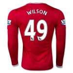 Manchester United LS Home 2015-16 WILSON #49 Soccer Jersey