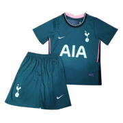 Kids Tottenham Hotspur 20-21 Away Green Soccer Kit(Shirt+Shorts)