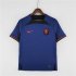World Cup 2022 Netherlands Soccer Shirt Away Blue Football Shirt