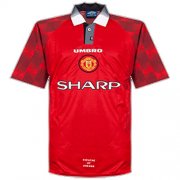 96-97 MANCHESTER UNITED HOME RED RETRO SOCCER JERSEY SHIRT