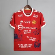 Manchester United 21-22 Kit Home Red Ronaldo #7 Soccer Jersey Football Shirt
