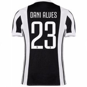 Juventus Home 2017/18 Alves #23 Soccer Jersey Shirt