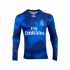 18-19 Real Madrid EA Sports Blue Long Sleeve Jerseys Shirt