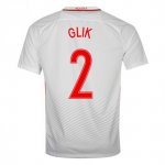Poland Home 2016 Glik 2 Soccer Jersey Shirt