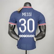 Paris Saint Germain 21-22 Home Navy PSG Messi #30 Soccer Jersey Football Shirt (Player Version)