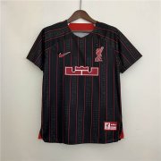 22/23 Liverpool Lebron James Joint Version Black Soccer Jersey Football Shirt