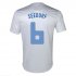 2013 Netherlands #6 Seedorf Away White Jersey Shirt