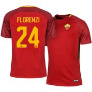 Roma Home 2017/18 Alessandro Florenzi #24 Soccer Jersey Shirt