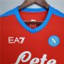 Napoli 21-22 Away Red Soccer Jersey Football Shirt