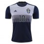 Sweden Away 2016 IBRAHIMOVIC #10 Soccer Jersey