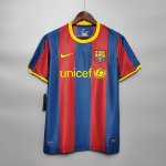 Barcelona FC 10-11 Retro Blue&Red Soccer Jersey Football Shirt