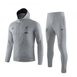 2019-20 Liverpool Grey Hoody Training Kit