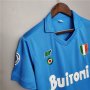 87/88 Napoli Retro Football Shirt Home Blue Soccer Shirt