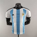 Argentina World Cup 2022 Finals Version Soccer Jersey Football Shirt (Player Version)