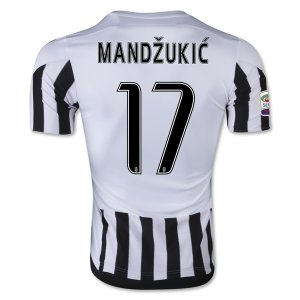 Juventus 2015-16 Home Soccer Jersey MANDZUKIC #17