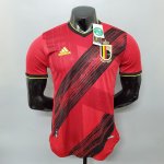 20-21 Belgium Euro 2020 Soccer Shirt Home Red Soccer Jersey(Player Version)