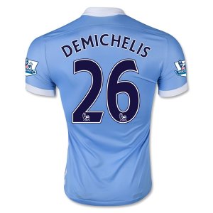 Manchester City Home 2015-16 DEMICHELIS #26 Soccer Jersey