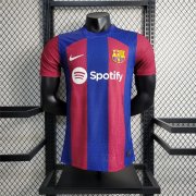 Barcelona FC 23/24 Soccer Jersey Home Blue Football Shirt (Authentic Version)