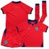 Kids England World Cup 2022 Away Red Soccer Kit(Shirt+Shorts)